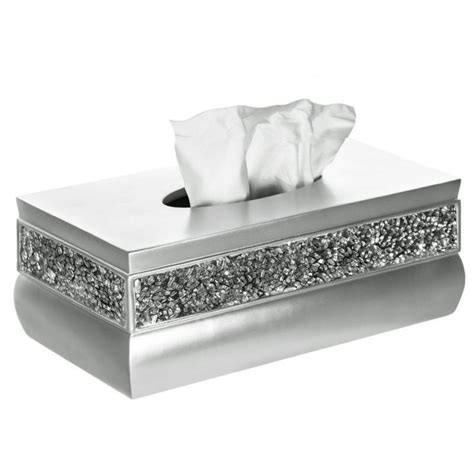 rectangle tissue box cover nickel brushed metal|brushed nickel kleenex holder.